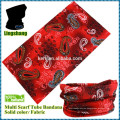 2015 venta al por mayor promocional headwear personalizado multifuncional Tubular Bandana